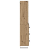 Highboard 2 szt. Dąb rzemieślniczy 69,5 x 34 x 180 cm