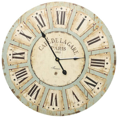 vidaXL Zegar ścienny, wielokolorowy, 60 cm, MDF