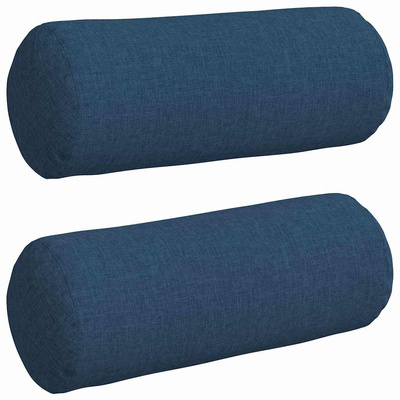 Poduszki Wałkowe 2 pcs Niebieski ? 15 x 40 cm tkanina