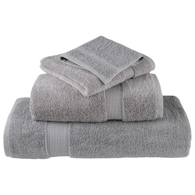 Ręczniki premium, SOLUND, 2 szt., szare, 50x100 cm, 600 g/m?