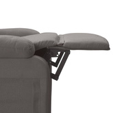 vidaXL Elektryczny fotel masujący, ciemnoszary, tkanina