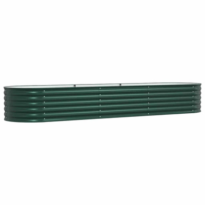 Podniesiony grządka Zielony 320 x 80 x 44 cm Stal