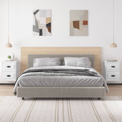 vidaXL Wiszące szafki nocne, 2 szt., białe, 41,5x36x53 cm