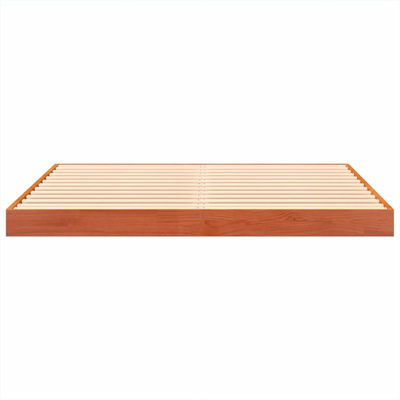 Rama łóżka, woskowy brąz, 140x200 cm, lite drewno sosnowe