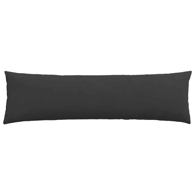Poduszki na sofę 2 pcs Czarny 145 x 40 cm tkanina