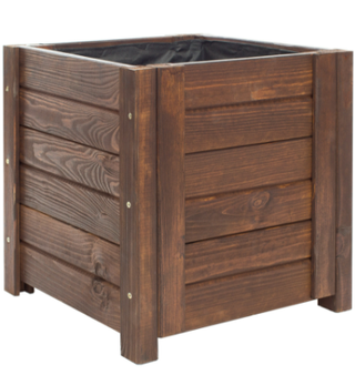 Donica drewniana ciemny brąz W40/S39/D39/2