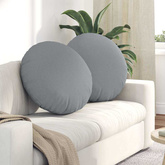 Poduszki na siedziska 2 pcs Jasnoszary ?80 x 29 cm tkanina