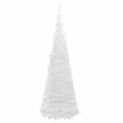 Sztuczna choinka typu pop-up, 150 LED, biała, 180 cm
