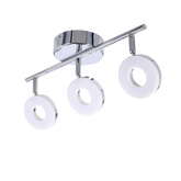 Lampa sufitowa THEMA listwa regulowana 3-punktowa LED do salonu metalowa