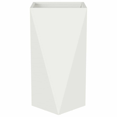 Donica 2 pcs Biały 40 x 40 x 75 cm Stal