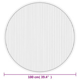 vidaXL Dywan okrągły, ciemnobrązowy, 100 cm, bambusowy