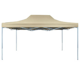 vidaXL Rozkładany namiot, pawilon 3 x 4,5 m, kremowy