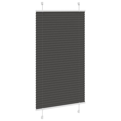 Roleta plisowana czarna 80x150 cm Szerokość tkaniny 79,4 cm