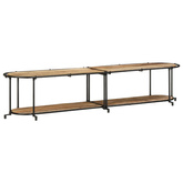 Szafka pod TV, 200x42x40 cm, lite surowe drewno mango