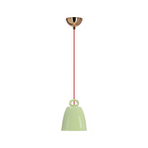 Lampa wisząca SEWILLA zielona - z ceramicznym kloszem - skandynawska lampa nad stół