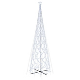 vidaXL Choinka stożkowa, 3000 zimnych białych LED, 230x800 cm