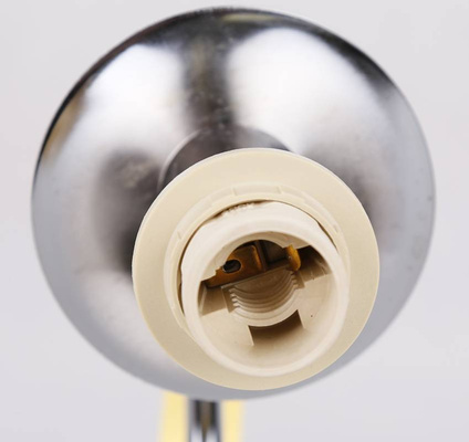 Kinkiet chrom / złoty nitkowy abażur E14 40W Diva Candellux 21-55040
