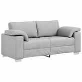 Sofa dwuosobowa Szary chmur 180 cm tkanina