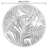 vidaXL Dywan na zewnątrz, zielony, Ø200 cm, PP