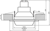 Oprawa stropowa ruchoma złoto patyna R80 100W OZR-07 Candellux 2273440