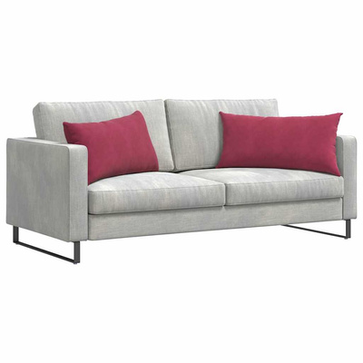Poduszki na sofę 2 pcs Czerwone wino 80 x 40 cm