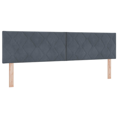 Łóżko ottoman z materacem ciemnoszary 180 x 200 cm Welur