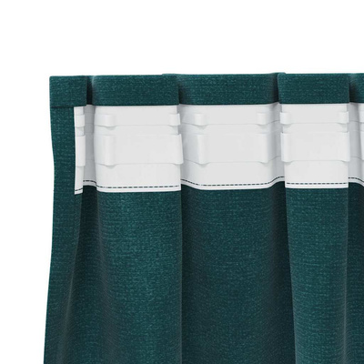 Zasłony zaciemniające 2 pcs Ciemna zieleń 140 x 245 cm Aksamit