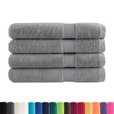 Ręczniki premium, SOLUND, 4 szt., szare, 100x200 cm, 600 g/m?