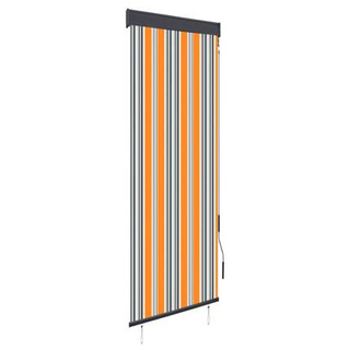 vidaXL Roleta zewnętrzna, 60x250 cm, żółto-niebieska