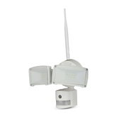 18W Naświetlacz LED SMD z czujnikiem ruchu i kamerą / Wifi / Barwa:6000K / Obudowa: Biała