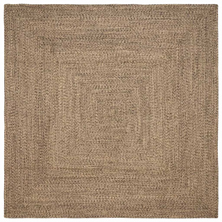Dywany pokojowe Naturalny i czarny 240 x 240 cm Juta