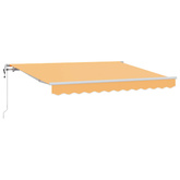 Markiza wysuwana piaskowy 500 × 350 cm Tkanina i aluminium