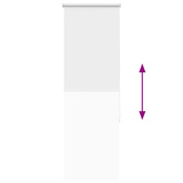 Roleta zaciemniająca biała 40x150 cm Szerokość tkaniny 35,7 cm