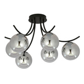 Lampa sufitowa BOSTON 6 BLACK/GRAFIT