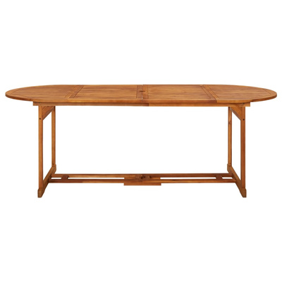 11-cz. zestaw mebli ogrodowych 220x90x75cm lite drewno akacjowe