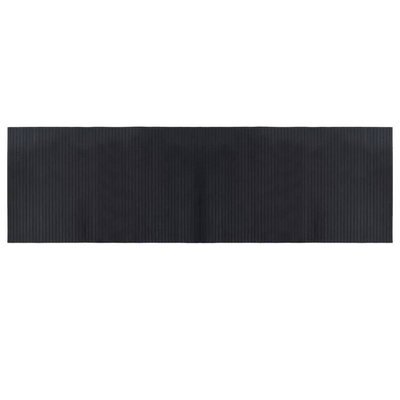 vidaXL Dywan prostokątny, czarny, 60x200 cm, bambusowy