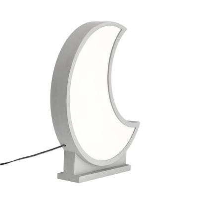 moon lampa stołowa dla dziecka led iq kids szary