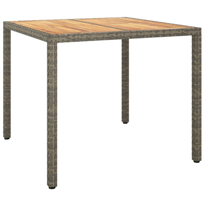 vidaXL 3-cz. zestaw mebli ogrodowych z poduszkami, szary rattan PE model standard