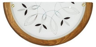 Lampa Sufitowa Candellux Rustica 11-06608 Plafon Drewno Standard 1X60 W E27 Dąb