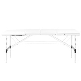 Stół składany do masażu aluminiowy komfort Activ Fizjo 3 segmentowy white 126968