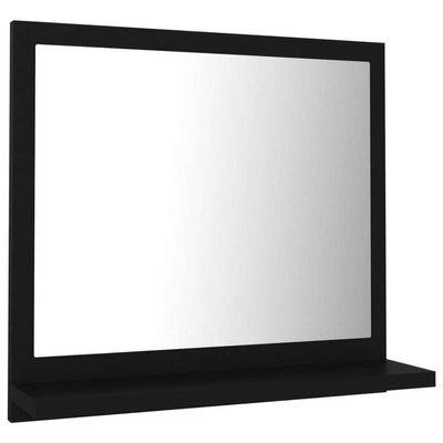 vidaXL Lustro łazienkowe, czarne 40x10,5x37 cm materiał drewnopochodny
