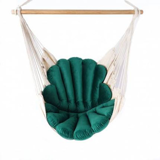 Hamak Brazylijski + Komplet Poduszek Muszle/Zieleń