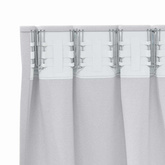 Firany blackout z kółkami 2 pcs Jasnoszary 225 x 140 cm