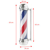 Plafon podświetlany pole barber shop BB-02 srebrny duży 113262