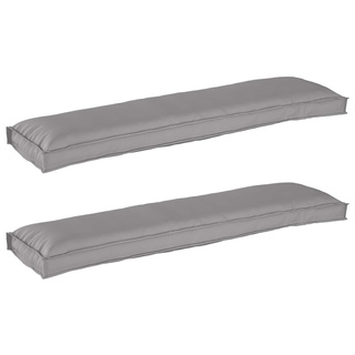 Zestaw poduszek na paletę 2 pcs Szary 150 x 40 x 8 cm