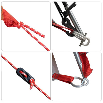 vidaXL Namiot rodzinny, kopułowy, 12-os., niebieski, wodoszczelny