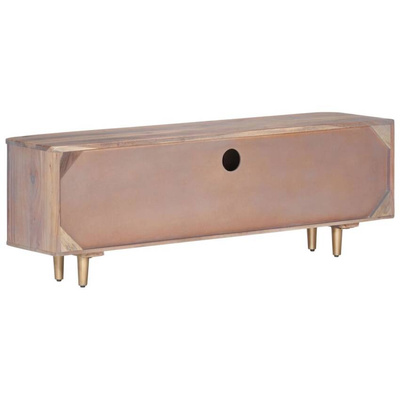 vidaXL Szafka pod TV, 118x30x40 cm, lite drewno akacjowe
