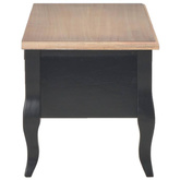 vidaXL Szafka pod TV, czarna, 100 x 35 x 35 cm, drewniana