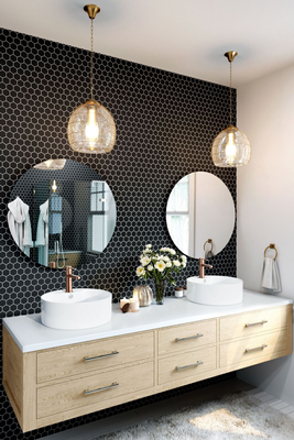 BATERIA UMYWALKOWA GLAMOUR INVENA TREND MIEDŹ