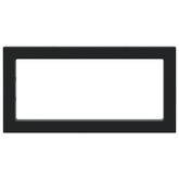 Wsporniki do półki pod umywalkę, 2 szt., czarne, prostokątne